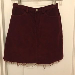 Brandy Melville Juliette Corduroy Skirt